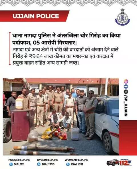 नागदा पुलिस थाना क्षेत्र अंतर्गत