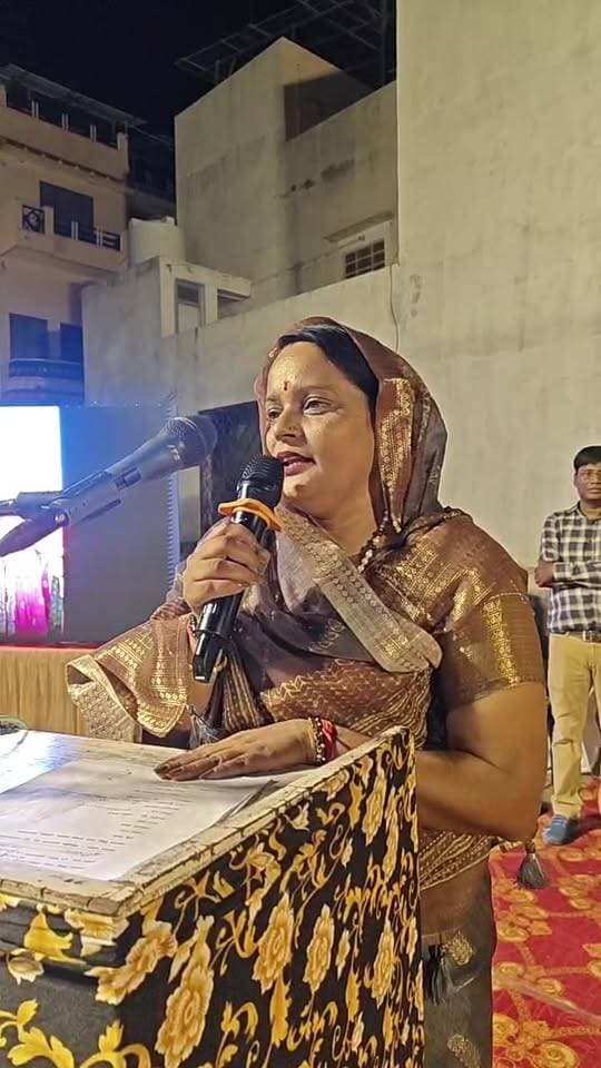 बीजेपी नेता हंसराज सिद्ध का स्वागत सम्मान समारोह। बीजेपी नेता पराक्रम राठौड़, विधायक हरलाल सारण ओर सरदारशहर सभापति अनिता वर्मा कार्यक्रम में मौजूद।