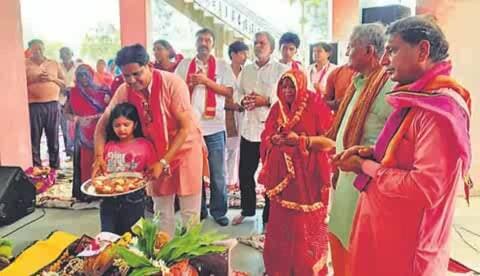 बूंदी: नारायणपुर में श्रीमद्भागवत कथा के पांचवें दिन भगवान श्रीकृष्ण की बाल लीलाएँ सुनीं