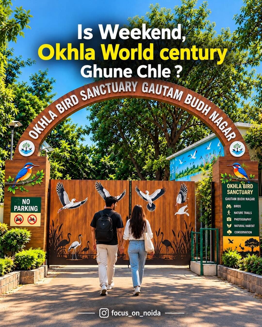 Is weekend, Okhla Bird Sanctuary ghoomne chale? 🌿🦆
Nature, birds, lake views aur peaceful vibes — Noida mein ek perfect little escape.
📍 Okhla Bird Sanctuary, Noida
Follow @focus_on_noida for more Noida places & updates.
Okhla Bird Sanctuary, Okhla Bird Sanctuary Noida, Noida Places, Places to Visit in Noida, Noida Hidden Gems, Noida Weekend Places, Noida Nature, Noida Lake View, Noida Picnic Spot, Weekend Getaway Noida, Gautam Buddh Nagar, Focus on Noida