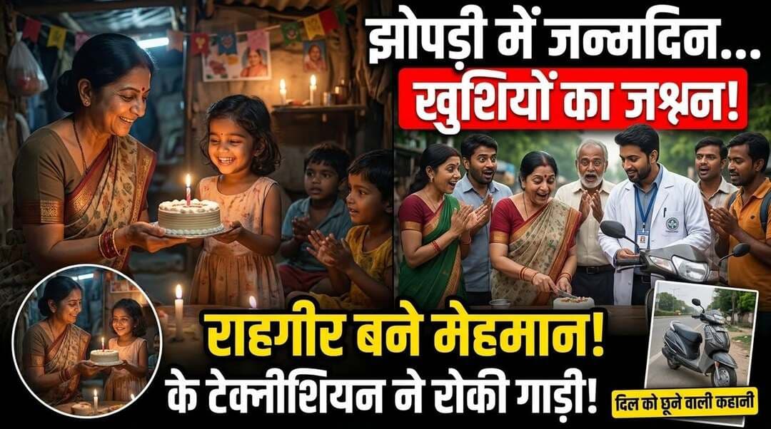 लखनऊ में झोपड़ी में बेटी के जन्मदिन का जश्न, खुशियों में राहगीर बने मेहमान; केक कटते देख PGI के टेक्नीशियन ने रोकी गाड़ी
लखनऊ। बेटी के जन्म पर मायूस होने वालों के लिए मजदूर उमेश की खुशियां एक मिसाल हैं। आर्थिक तंगी के बावजूद उन्होंने अपनी एक साल की लाडली का पहला जन्मदिन धूमधाम से मनाया।
नवरात्र के पहले दिन झोपड़पट्टी में अपनी झोपड़ी और आसपास की जगह को गुब्बारों व फूलों से सजाया। केक काटकर बेटी के जन्मदिन की खुशियां मनाईं। सजावट और जश्न देखकर वहां से गुजर रहे पीजीआई के टेक्नीशियन अजीत सिंह भी खुद को रोक नहीं पाए। उन्होंने गाड़ी रोकी और समारोह में शामिल होकर बच्ची को उपहार दिया और जन्मदिन की बधाई दी।
बच्ची के पीते देवेंद्र मजदूरी करके परिवार का भरण पोषण करते हैं। उनका घर गोरखपुर में है, लेकिन रोजगार के लिए लखनऊ में झोपड़ पट्टी बना कर रहते हैं। सीमित आमदनी के बीच बेटी का पहला जन्मदिन उनके लिए किसी त्योहार से कम नहीं था। पत्नी अंचन और मां ने भी सजावट से लेकर जन्मदिन की तैयारियों तक में हाथ बंटाया। छोटी सी झोपड़ी गुब्बारों से सजी तो परिवार की खुशियां देखते ही बन रही थीं।
केक कटते समय झोपड़ी को मोमबत्ती की रोशनी से उजागर किया फिर कुछ देर में माहौल तालियों और मुस्कान से भर गया। बच्ची की मां ने बताया शादी करीब दो साल पहले हुई थी। बेटी के जन्म से वह बेहद खुश हैं। उन्होंने कहा, बेटी की मुस्कान ही मेरी सबसे बड़ी कमाई है। मजदूरी करके परिवार चलता है, लेकिन बेटी की खुशियों में कोई कमी नहीं आने देंगे हम।
बच्ची के पिता ने कहा कि अपनी हैसियत के अनुसार उसे हर खुशी देने की कोशिश करूंगा। नवरात्र के पहले दिन मेरी बेटी का पहला जन्मदिन पड़ा है इससे बड़ी खुशी क्या होगी माता रानी सब आगे अच्छा करेंगी। झोपड़पट्टी में सजे जन्मदिन समारोह को देखकर पीजीआई के टेक्नीशियन अजीत सिंह का रुकना भी इस खुशी में एक और रंग भर गया।
बिना बुलाए पहुंचे अजीत उनके दोस्त ने बच्ची को उपहार देकर आशीर्वाद दिया। एक अनजान परिवार की खुशियों में शामिल होता देख बर्थडे मना रहा यह परिवार और खुश हो गया। अजीत ने बच्ची की गोद में लेकर उसे उपहार दिए।
