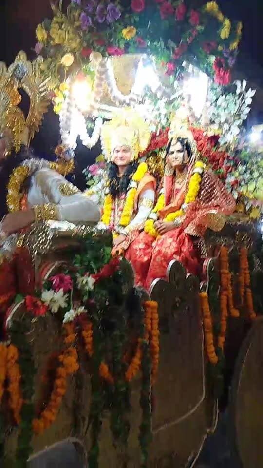 #haridwar : श्री निरंजनी मायापुर रामलीला समिति द्वारा राम बारात शोभायात्रा का आयोजन : देखें वीडियो