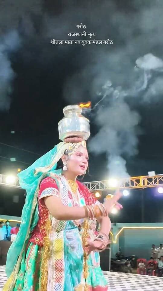 गरोठ । राजस्थानी नृत्य शीतला माता नवयुवक मंडल
