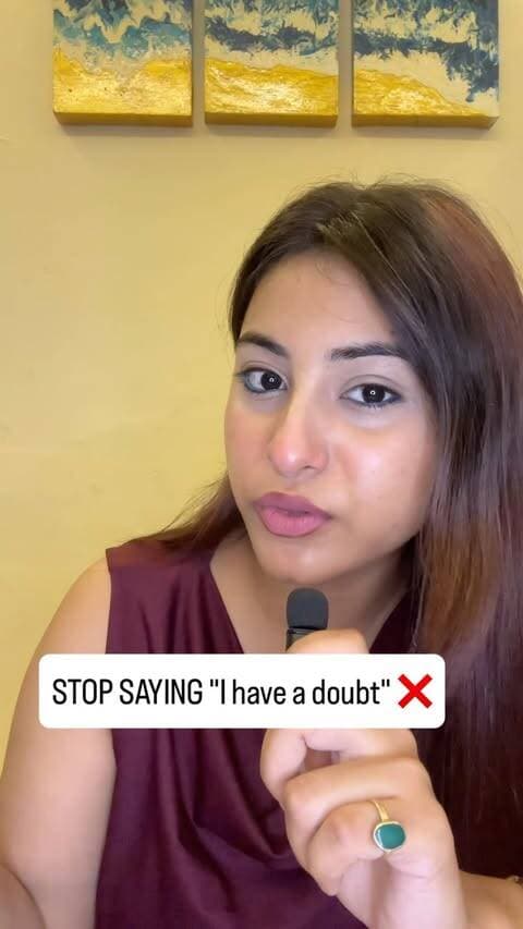 Stop saying "I have a doubt" тЭМ
Native English speakers say:
1. I have a question
2. I have a query
3. I'm a bit confused about this
Comment "DOUBT" and I'll send you 10
Office English sentences PDF.
Follow @englishwithsanyogita for daily use
English.
#spokenenglish #englishspeaking #learnenglish #fyp #foryoupage