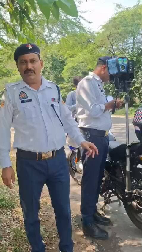 चंदौसी में तेज़ रफ़्तार पर लगेगा अंकुश घर बैठे कटेगा चालान। कैमरे की निगाह में होगा वाहन?