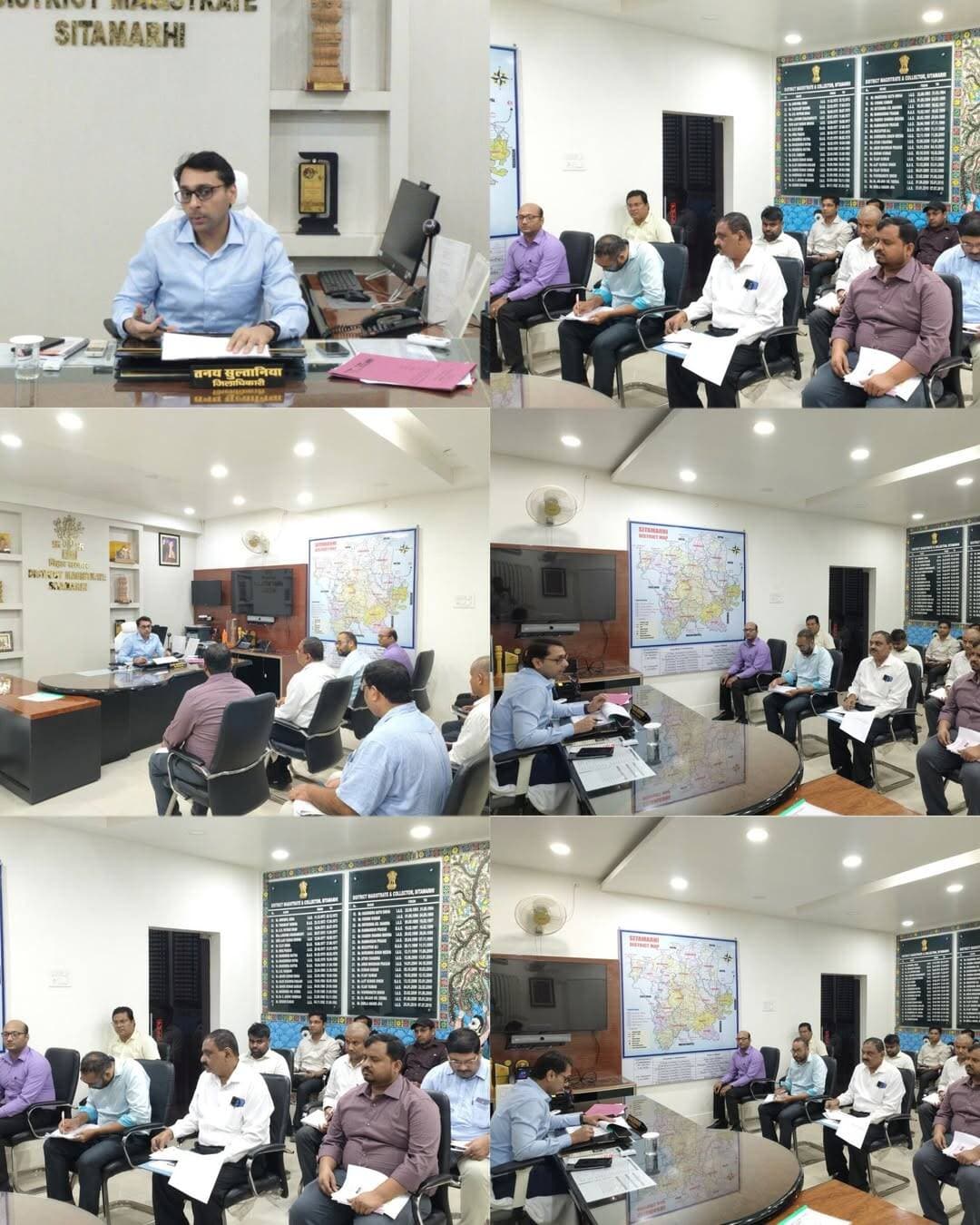 पर्व-त्योहार के मद्देनजर लाभुकों को समय पर खाद्यान्न उपलब्ध कराएं : जिलाधिकारी
राशन कार्ड निर्गमन एवं ई-केवाईसी कार्य में तेजी लाने का निर्देश, शत-प्रतिशत ई-केवाईसी सुनिश्चित करने पर जोर
जिलाधिकारी, सीतामढ़ी श्री तनय सुल्तानिया की अध्यक्षता में आज उनके कार्यालय कक्ष में जिला आपूर्ति टास्क फोर्स की बैठक आयोजित की गई। बैठक में राशन कार्ड निर्गमन, लाभुकों के ई-केवाईसी तथा जन वितरण प्रणाली के माध्यम से खाद्यान्न के उठाव एवं वितरण की प्रगति की विस्तृत समीक्षा की गई।
समीक्षा के क्रम में जिलाधिकारी ने सभी प्रखंड आपूर्ति पदाधिकारियों को विभागीय दिशा-निर्देशों के अनुरूप सभी राशन कार्डधारियों का शत-प्रतिशत ई-केवाईसी सुनिश्चित करने का निर्देश दिया। उन्होंने इस कार्य में तेजी लाने तथा पात्र लाभुकों को सरकारी योजनाओं का लाभ निर्बाध रूप से उपलब्ध कराने पर विशेष जोर दिया।
(राशन कार्ड निर्गमन में तेजी लाने का निर्देश)
बैठक में राशन कार्ड निर्माण एवं निर्गमन की प्रखंडवार प्रगति की समीक्षा के दौरान बताया गया कि जिले में ऑनलाइन प्रविष्टियों के विरुद्ध अब तक 56 प्रतिशत राशन कार्ड निर्गत किए जा चुके हैं। अनुमंडलवार स्थिति के अनुसार, बेलसंड अनुमंडल में 67 प्रतिशत, पुपरी अनुमंडल में 53.80 प्रतिशत तथा सदर अनुमंडल में 55.45 प्रतिशत राशन कार्ड निर्गत किए गए हैं।
जिलाधिकारी ने आगामी पर्व-त्योहारों के मद्देनजर शेष राशन कार्डों के निर्गमन एवं वितरण की प्रक्रिया में तेजी लाते हुए इसका समयबद्ध निष्पादन सुनिश्चित करने का निर्देश दिया, ताकि पात्र लाभुकों को समय पर राशन कार्ड उपलब्ध हो सके और वे सरकार की जनकल्याणकारी योजनाओं का लाभ उठा सकें।
(पर्व-त्योहार पर समय से मिले खाद्यान्न)
जिलाधिकारी ने भारतीय खाद्य निगम एवं राज्य खाद्य निगम से संबंधित आपूर्ति व्यवस्था की समीक्षा करते हुए जिला प्रबंधक, एसएफसी को निर्देश दिया कि जन वितरण प्रणाली के विक्रेताओं को निर्धारित समय पर खाद्यान्न उपलब्ध कराना सुनिश्चित करें। उन्होंने कहा कि आगामी पर्व-त्योहारों को देखते हुए खाद्यान्न के उठाव एवं वितरण में किसी प्रकार की देरी नहीं होनी चाहिए, ताकि सभी लाभुकों को समय पर राशन मिल सके और वे हर्षोल्लास के साथ त्योहार मना सकें।
उन्होंने आपूर्ति व्यवस्था में किसी भी प्रकार की लापरवाही या अनियमितता पर कड़ी कार्रवाई की चेतावनी देते हुए सभी संबंधित पदाधिकारियों को अपने दायित्वों का गंभीरता से निर्वहन करने का निर्देश दिया।
बैठक में जिला आपूर्ति पदाधिकारी श्री सुनील कुमार सिन्हा, एसएफसी प्रबंधक श्री अभिराम त्रिवेदी, प्रोजेक्ट इंजीनियर श्री अमित कुमार, सभी प्रखंड आपूर्ति पदाधिकारी एवं सभी गोदाम प्रबंधक उपस्थित थे।
<nis:link nis:type=tag nis:id=cmsamrat nis:value=CMSamrat nis:enabled=true nis:link/> <nis:link nis:type=tag nis:id=samratchoudhary nis:value=samratchoudhary nis:enabled=true nis:link/>