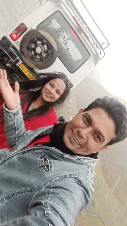कश्मीर के जोजिला पास में लाइव स्नोफॉल।