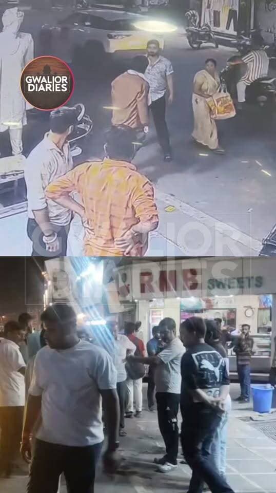 ग्वालियर में दुकान के बाहर युवक पर चाकू से हमला, खून से लथपथ हालत में अस्पताल पहुंचाया; CCTV आया सामने...
