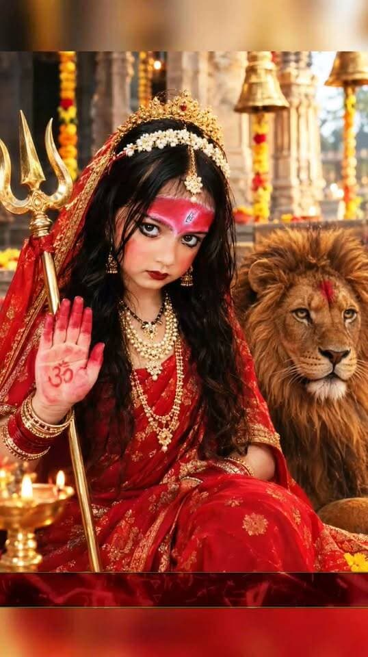 नवरात्रि पर मां दुर्गा के नौ स्वरूपों में नजर आईं दिव्यांशी, लोगों ने की सराहना