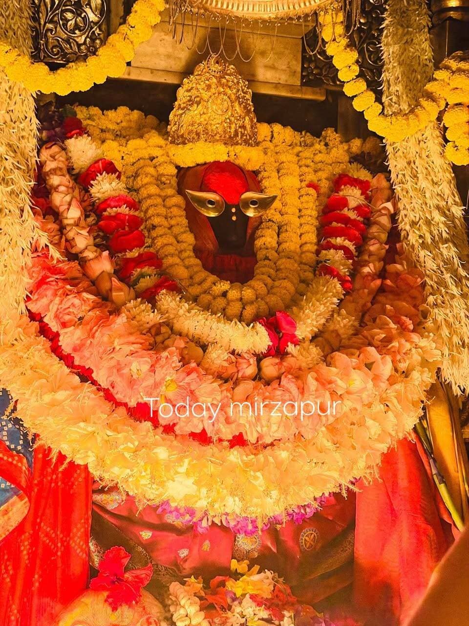नवरात्र के चौथे दिन मां विंध्यवासिनी के श्रृंगार और छप्पन भोग का दर्शन