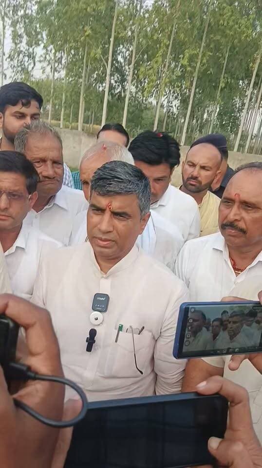 शाहाबाद पहुचे शिक्षा मंत्री महिपाल ढांडा