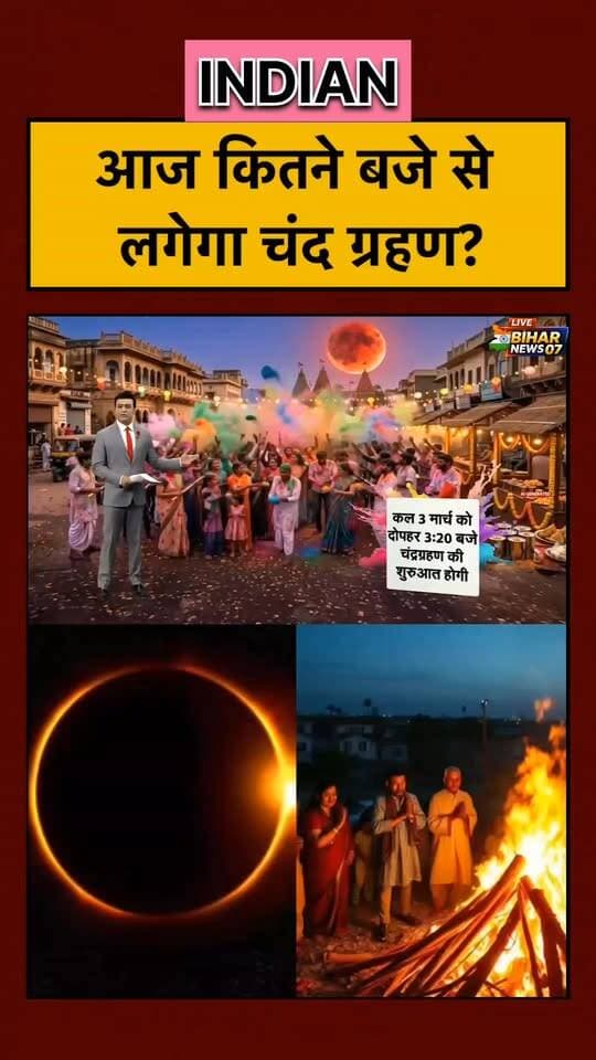 Syed Suhail | Chandragrahan 3 March 2026 | आज कितने बजे से लगेगा चंद ग्रहण | #shorts #viral
#ChandraGrahan #LunarEclipse2026 #3March2026 #Chandragrahan2026 #SyedSuhail #BharatKiBaat #GrahanTime #BreakingNews #Shorts #Viral #YouTubeShorts