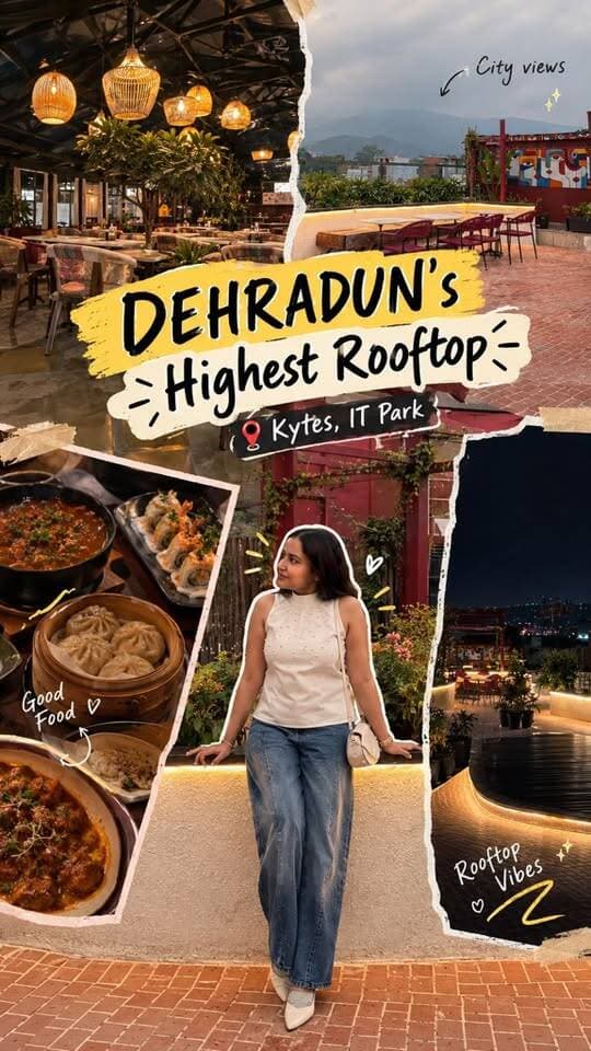 Dehradun’s rooftop scene just got a little more interesting 👀✨
Good food, city views & the kind of evening you’d want to repeat. Tried a little bit of everything at Kytes — from chicken dim sums & tempura sushi to bhuna murg 🤌🏻
📍 Kytes, IT Park, Dehradun
Save this for your next rooftop plan 🫶🏻
#Dehradun #DehradunFood #Kytes #Foodie #Rooftop #chasingflavours