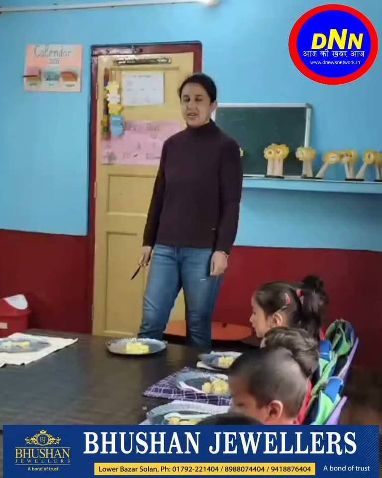 सोलन के कोटला नाला स्थित यूरोप के स्कूल में दी गई टेबल मैनर्स की जानकारी