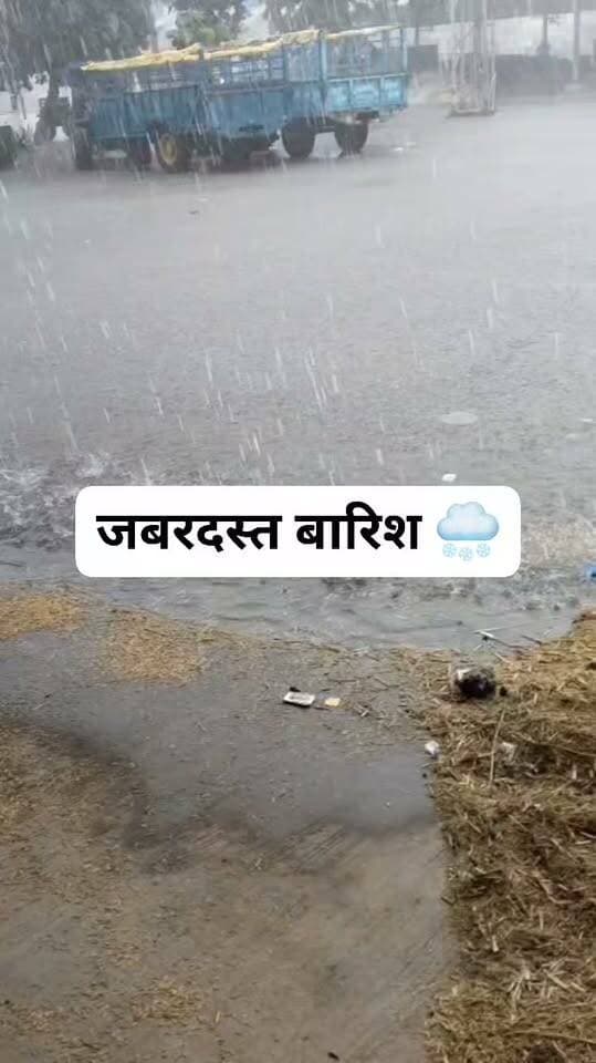 समालखा मंडी जबरदस्त बारिश