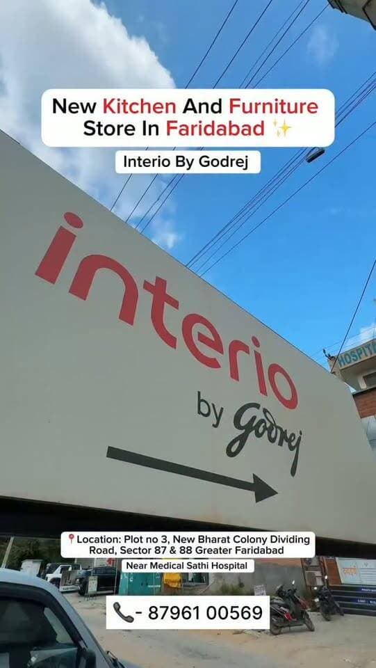 Interio by Godrej, Greater Faridabad
Location: Plot No 3, New Bharat Colony Dividing Road, Sector 87 & 88, Greater Faridabad
(near Medical Sathi Hospital)