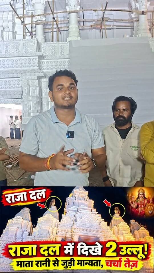 राजा दल में माता रानी उल्लू के रूप में आती हैं! आज दिखे दो उल्लू, लोगों में चर्चा