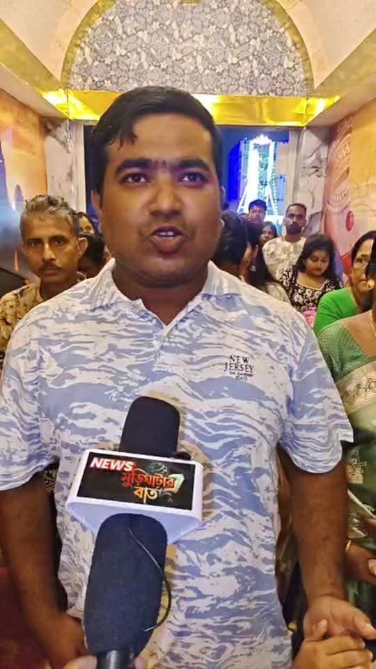 বনগাঁয় দুর্গাপুজোর মণ্ডপে গুজরাটের সোমনাথ মন্দিরের ছোঁয়া! মহাপঞ্চমীতে নজর কাড়ছে টালিখোলার এগিয়ে চলো সংঘ!