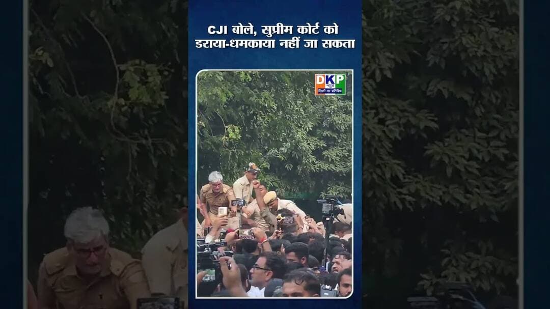 CJI बोले, सुप्रीम कोर्ट को डराया-धमकाया नहीं जा सकता#cji #बिल्ली # कोर्ट