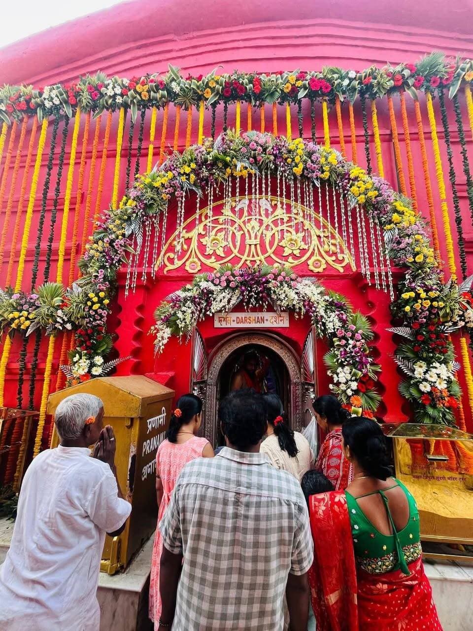 নবরাত্রি উপলক্ষে সেজে উঠছে ত্রিপুরা সুন্দরী মায়ের মন্দির।