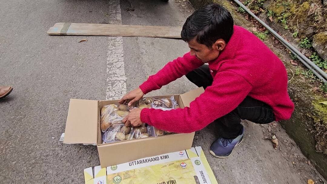 चमोली: चमोली की किवी पहुंची दिल्ली, काश्तकारों को मिलेगा उचित मूल्य