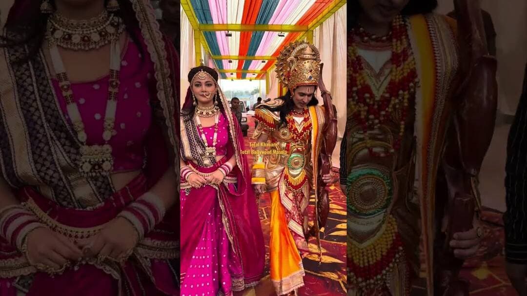 Ram Lila manchan ram and Sita at lal kila #ram #sitaram #ramsita #lavkushramlila #ramlila #ramleela