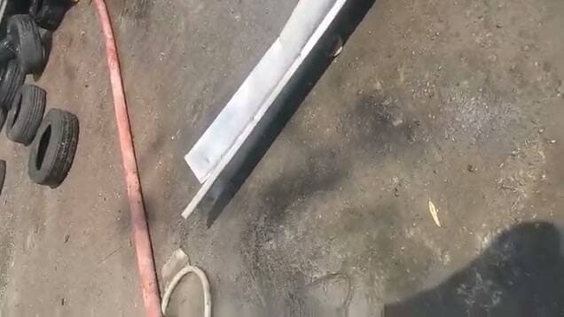 बलाचौर गांव में शहर से तेल निकालने की फैक्ट्री में ब्लास्ट के बाद लगी आग