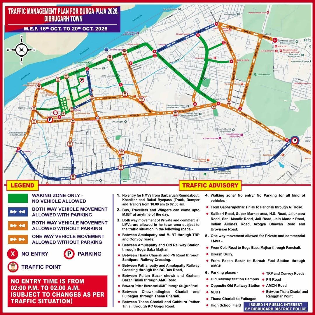 Road Map for Durga Puja
