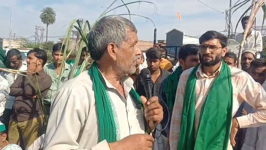 संभल में अपनी मांगों लेकर भारतीय किसान यूनियन अराजनैतिक ने बहजोई किया पैदल मार्च जिसके बाद प्रशासन के सामने अपनी मांगे भी रखी।