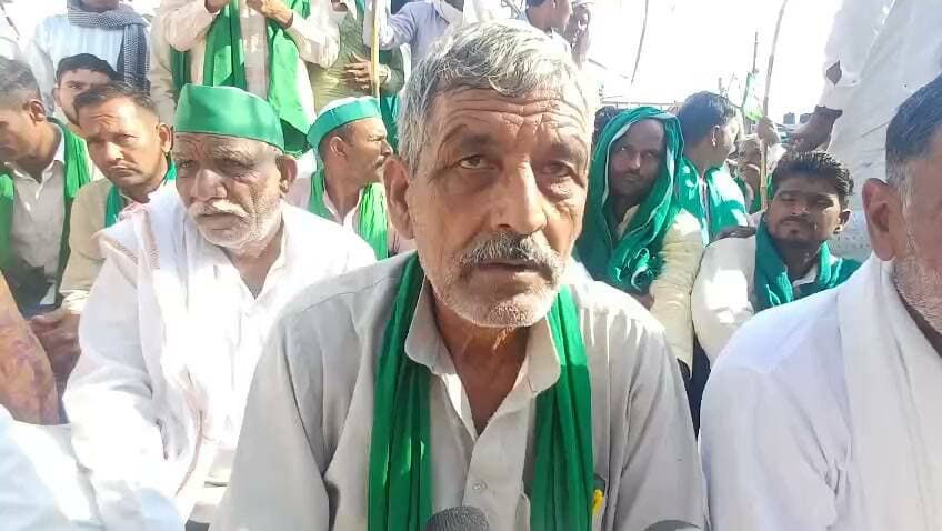 संभल अपनी मांगो को लेकर किसान संगठन का धरना प्रदर्शन जारी।
