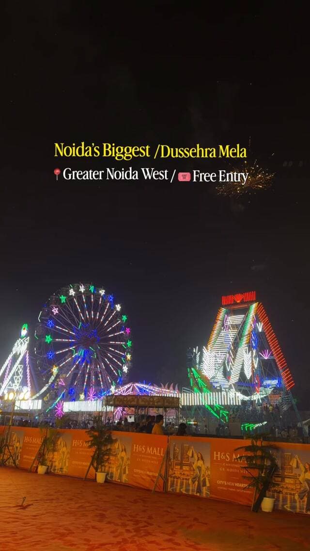 Noida’s Biggest Dussehra Mela 2026 🔥 | Ek Murti, Greater Noida West
Greater Noida West walon, Dussehra Mela ghoomne ka plan bana lo! Ravan Dahan, festive vibes aur family ke saath enjoy karne ka perfect mauka.
📍 Ek Murti Chowk, Greater Noida West
📅 11–26 October 2026
🎟️ Free Entry
Tag your friends jinke saath mela ghoomne jaana hai!
#eyes #insta #instagram #explorepage #instagood