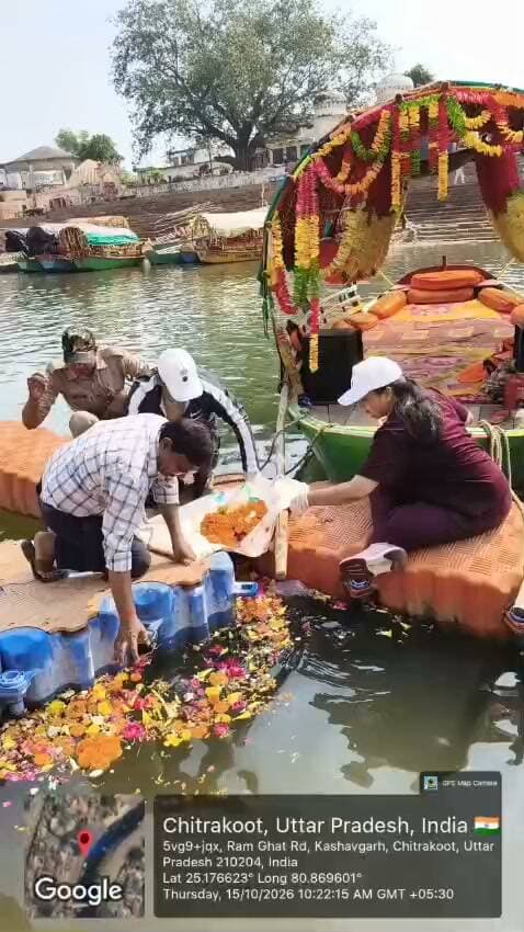 #चित्रकूट
रामघाट में स्वच्छता अभियान