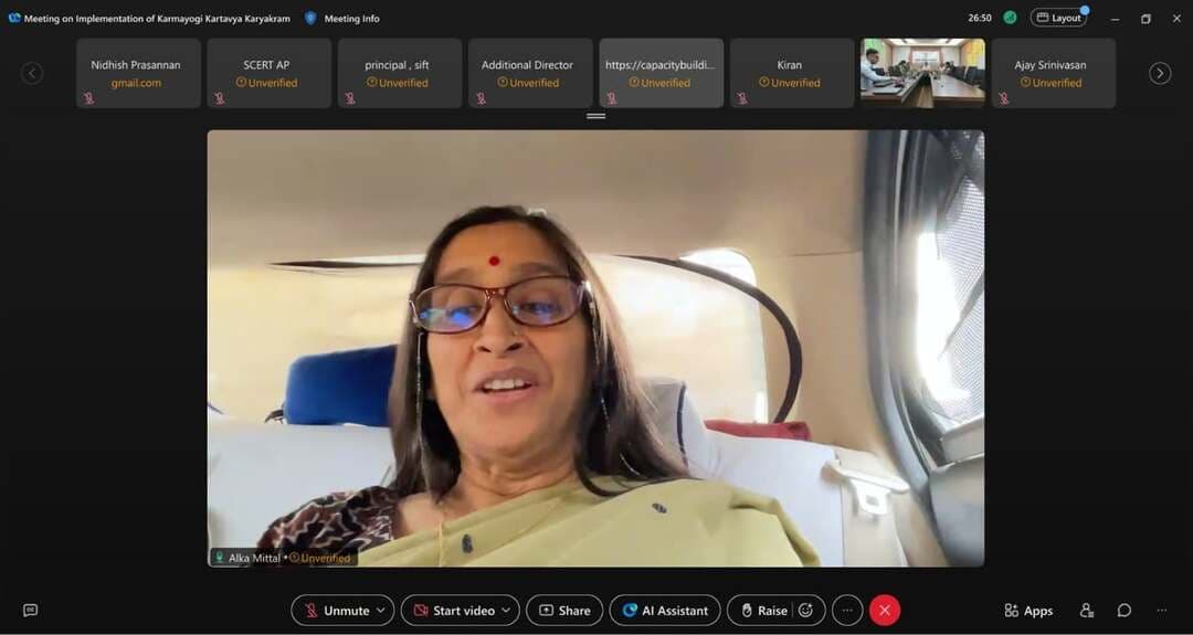 A review meeting chaired by Dr. Alka Mittal, Member, Capacity Building Commission (CBC), to assess the implementation status of the #karmayogikartavyakaryakram in the Southern Region States was held today through online mode.
The meeting was attended by Shri Jagdeep Gupta, Secretary, CBC, along with Directors Shri Sumeet Singh, Ms. Ankita Singh and Ms. D S. Nagalakshmi. Representatives from the State General Administration Departments (GADs), Administrative Training Institutes (ATIs) and other training institutions across the Southern Region participated in the deliberations.
The discussions reaffirmed the collective commitment towards advancing the vision of a citizen-centric governance ecosystem.
#MissionKarmayogi #CitizenCentricity #Sevabhav