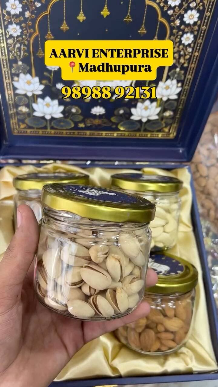 📍AARVI ENTERPRISE - Madhupura
⏰ 11:00AM to 7:00PM
📞 Contact: 98988 92131
#dryfruit #hampers #dryfruitbox #wholesale #famous