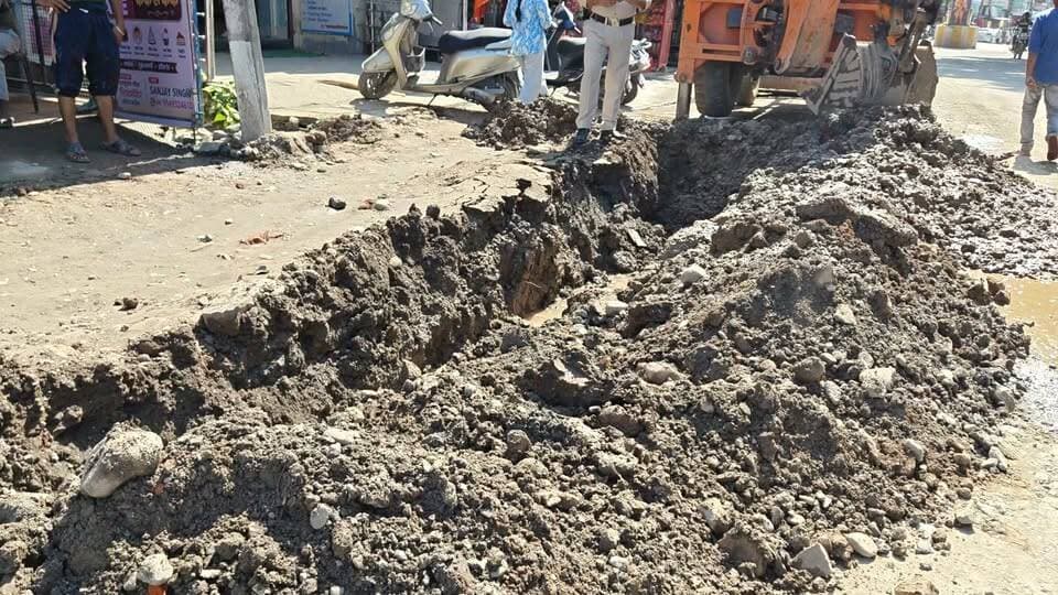 पांवटा साहिब: भगवान परशुराम जी चौक पर मरम्मत कार्य, धैर्य बना कर चले