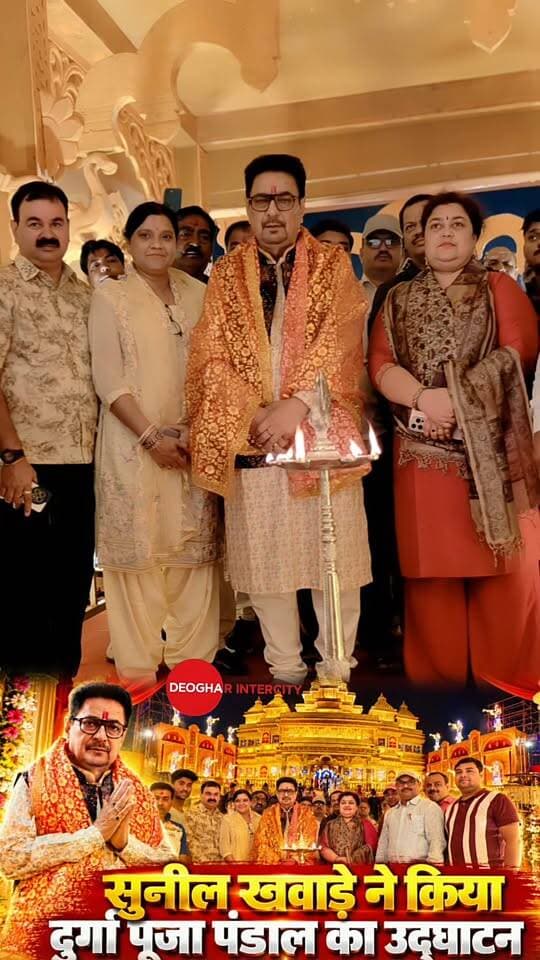 प्रेम मंदिर की तर्ज पर ऊपर बिलासी टाउन में बना दुर्गा पूजा पंडाल का समाजसेवी सुनील खवाड़े ने किया शुभ उद्घाटन #durga #sunilkhaware #maadurga