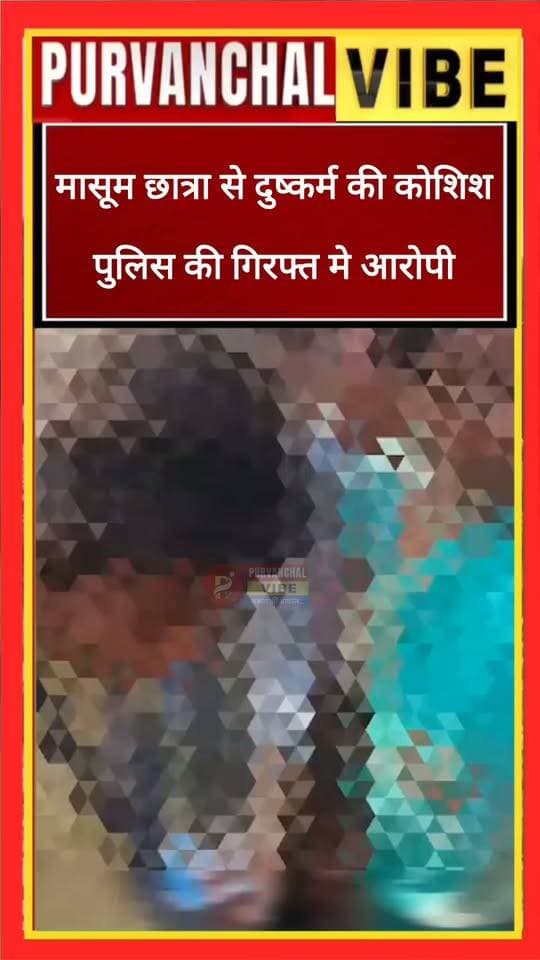 🔴 ब्रेकिंग न्यूज़ | देवरिया
देवरिया में मासूम छात्रा से दुष्कर्म की कोशिश का आरोप, आरोपी पुलिस हिरासत में
🔴 सदर कोतवाली क्षेत्र की भुजौली कॉलोनी का मामला।
🔴 कक्षा दो में पढ़ने वाली छात्रा के साथ कथित तौर पर दुष्कर्म की कोशिश।
🔴 स्कूल ड्रेस में थी मासूम छात्रा, झाड़ियों में ले जाने का आरोप।
🔴 स्थानीय लोगों ने आरोपी को पकड़कर पुलिस के हवाले किया।
🔴 आरोपी पुलिस हिरासत में, मामले की जांच में जुटी पुलिस।
🔴 मासूम बच्चियों की सुरक्षा को लेकर उठे सवाल।
