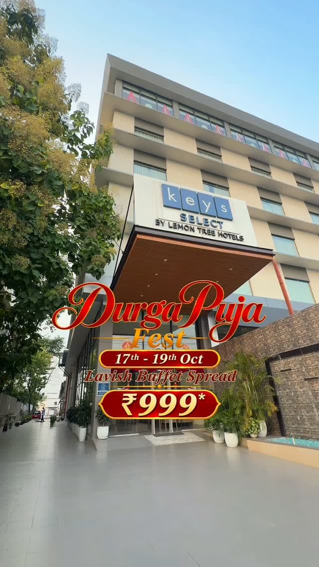 ✨ Celebrate the Spirit of Durga Puja with Flavours & Festival! 🌺🪔
This Durga Puja, indulge in a grand culinary celebration at Keys Select by Lemon Tree Hotels! ❤️ Experience the richness of authentic Bengali cuisine, savour our special Ilish & Mash delicacies, and enjoy a lavish buffet crafted for festive moments.
📅 17th–19th October
☀️ Lunch: 1 PM – 4 PM
🌙 Dinner: 7 PM – 11 PM
💰 ₹999*
📍 Besides Hatorki Motors, Chapaguri, Chirang
📞 Reservations: +91 92871 01983 / 84
Gather your loved ones and make this festive season truly delicious! 🌼✨
Terms & conditions apply.
#KeysSelect #LemonTreeHotels #DurgaPuja #FlavoursAndFestival #BengaliCuisine IlishAndMash DurgaPujaSpecial Chirang FestiveBuffet