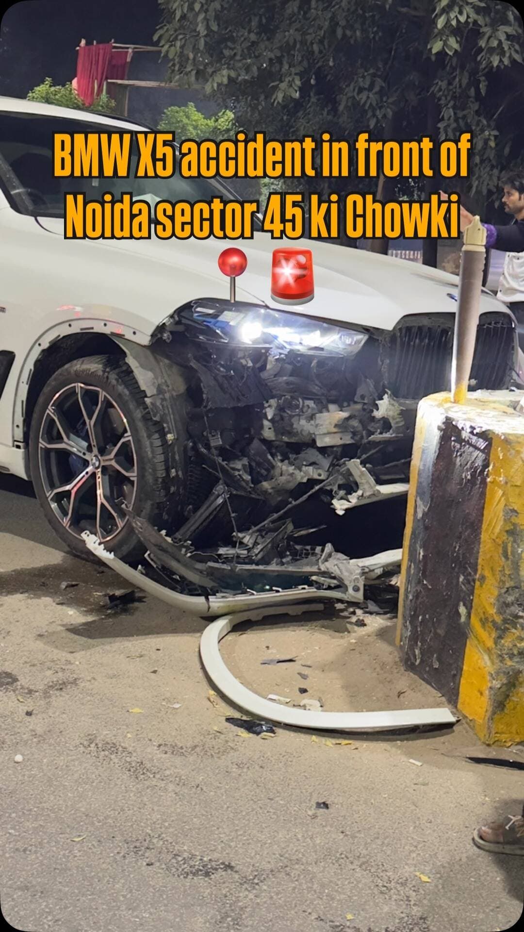 BMW X5 accident in front of Noida sector 45 ki Chowki📍🚨
.
.
.
.
.
.
.
.
.
.
#accident #noida #thisisnoidacity #massive