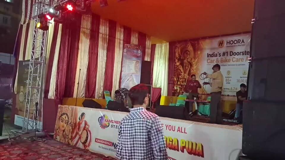 दुर्गा पूजा का शुभारंभ सेक्टर 77 फरीदाबाद में