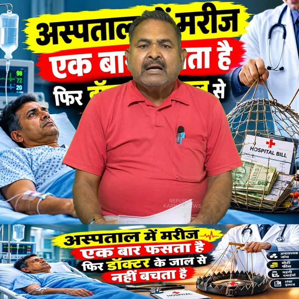 कुछ गोलियों के हजारों रुपए के बिल के शिकार हुए। लोगों से अपना दर्द बयां कर सावधान और अस्पताल से बचाव के लिए किया निवेदन किया।
