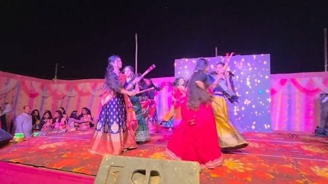 SDS स्कूल अरवल डांडिया मंच #arwaljhijhiyadandiya