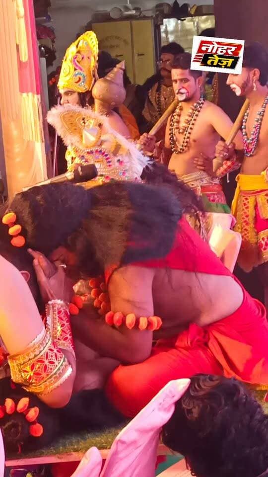 नोहर रामलीला लक्षमण शक्ति के दौरान राम हुए भावुक....