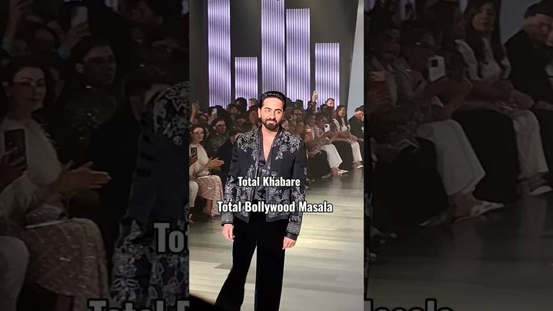 #ayushmannkhurrana walks on the ramp at #lakméfashionweek 2026 in #delhi 🔥#totalkhabare #bollywood