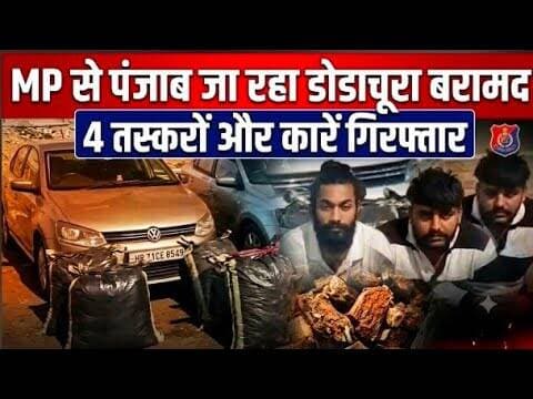 MP से पंजाब ले जाया जा रहा था डोडाचूरा बरामद | कारों के साथ 4 तस्करों गिरफ्तार #dodachura #kotanews