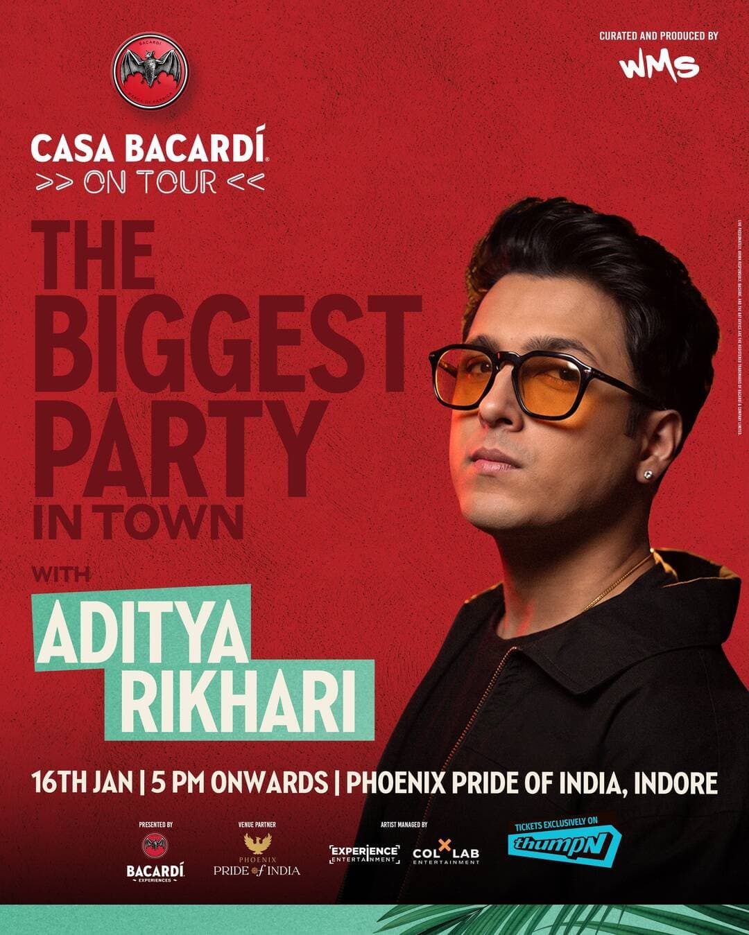 Indore, we’re bringing the Beat to you! ⭐️
Get ready as Aditya Rikhari takes the stage for the Biggest Party in Town! Good music, your favourite people and a night you’ll always remember ❤️
📍 Phoenix Pride of India, Indore - 16th January 2027
Tickets available exclusively on @get.thumpn 🎟️
FollowTheBeat, BetterWithABeat, BiggestPartyInTown, DoWhatMovesYou, Indie Music, Indie Scene, Concert, Events, Music Events India, Music Festival India
