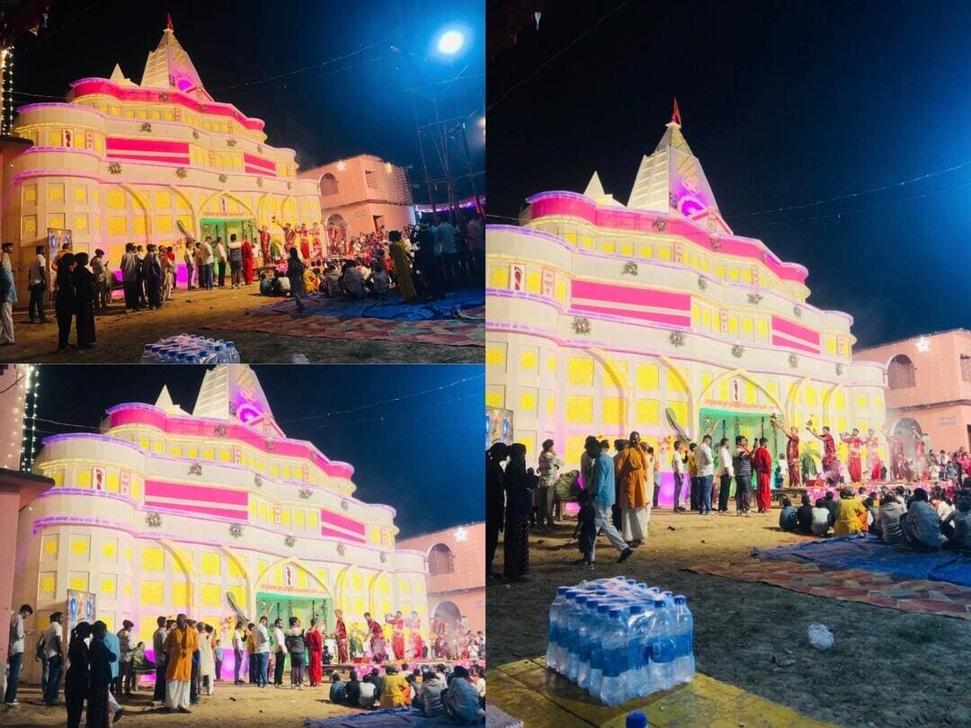 डुमरी में भव्य दुर्गा पंडाल, सप्तमी पर खुला मां का पट!
बक्सर /सिमरी । नवयुवक संघ दुर्गा पूजा समिति, पश्चिम टोला (डुमरी) द्वारा भव्य पंडाल का निर्माण कराया गया है। सप्तमी तिथि के शुभ मुहूर्त में मां दुर्गा का पट खुलते ही भक्तिमय हुआ माहौल।
तस्वीर: नीरज कुँवर, अध्यक्ष पूजा समिति
