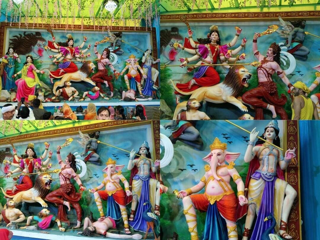 चौसा बाजार में भव्य दुर्गा पंडाल, सप्तमी पर खुला मां का पट!
बक्सर /चौसा । दुर्गा पूजा समिति, चौसा बाजार द्वारा भव्य पंडाल का निर्माण कराया गया है। सप्तमी तिथि के शुभ मुहूर्त में मां दुर्गा का पट खुलते ही भक्तिमय हुआ माहौल।
तस्वीर: भरत पांडेय( माँ गंगा का सेवक)