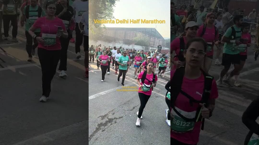 Vedanta Delhi Half Marathon in Delhi #delhi #latestnews #marathon #running #delhinews #totalkhabare