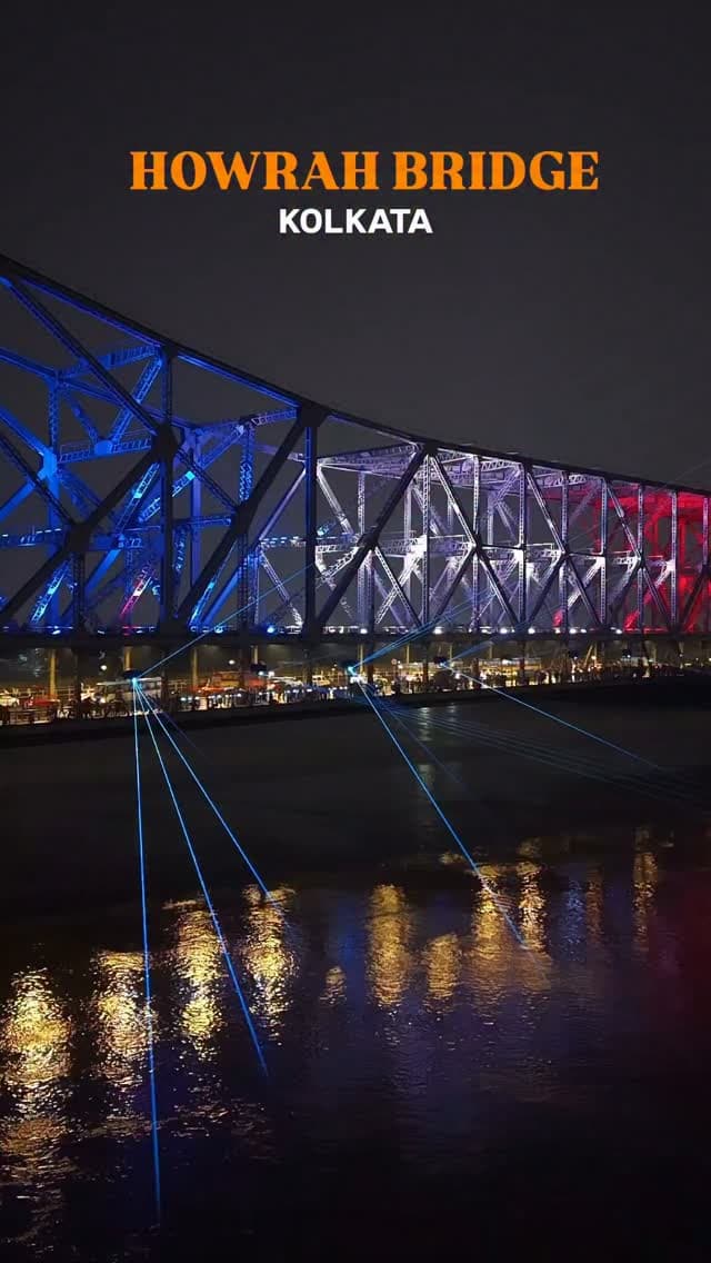 HOWRAH BRIDGE KOLKATA ♥️ || #kolkata #kolkatadurgapuja #navratri❤️ #navratrivibes❤️ #trendingnow